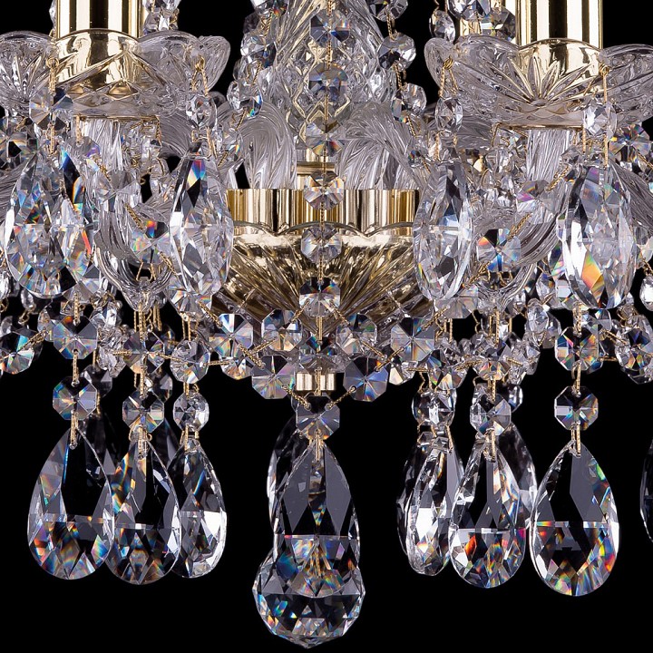 Подвесная люстра bohemia ivele crystal 1413 1413/8/165/g