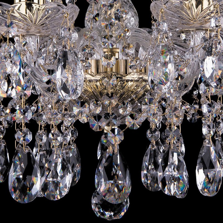 Подвесная люстра bohemia ivele crystal 1413 1413/8/165/g/tube