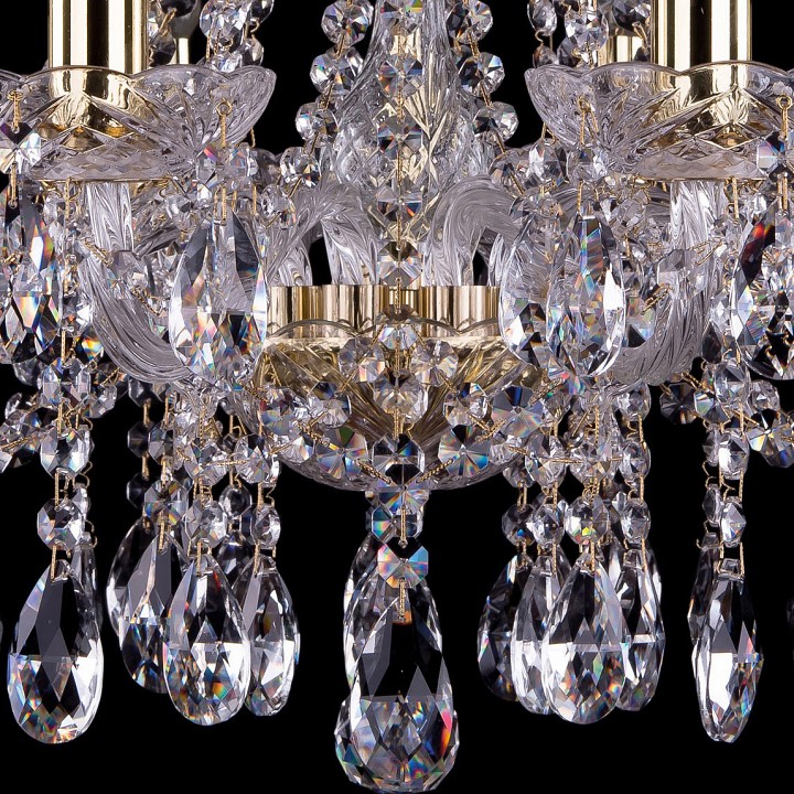 Подвесная люстра bohemia ivele crystal 1413 1413/8/200/g