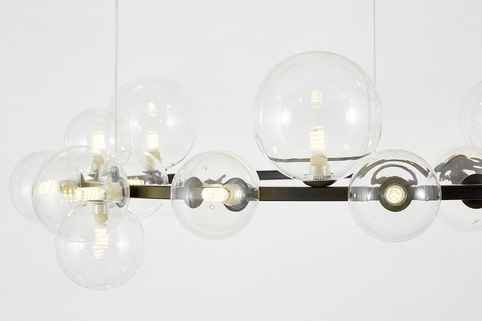 Подвесная люстра lumina deco merido ldp 7033-24 bk+cl