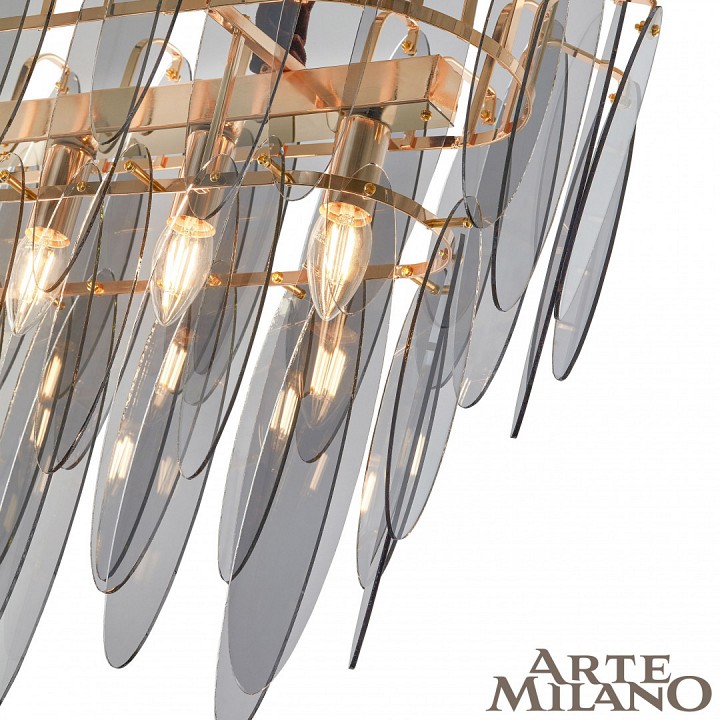 Подвесная люстра arte milano am-7753b 0853b.l900.w350.h510.e14.6 g