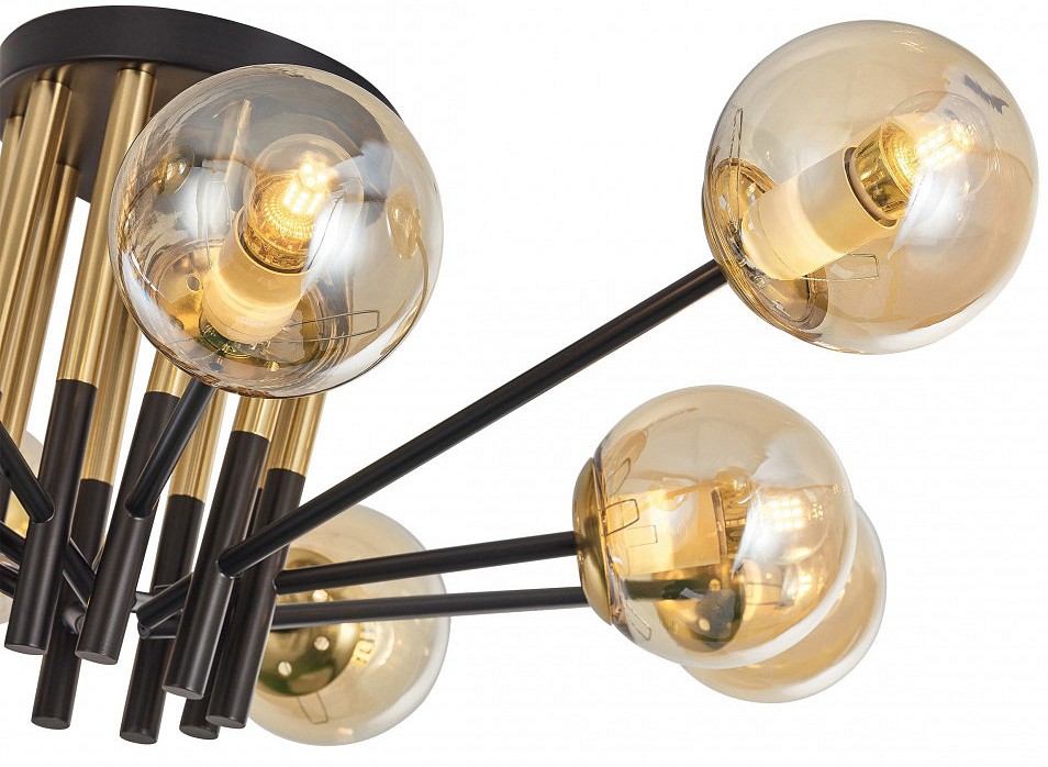 Потолочная люстра arte milano neapolis-73708 273708/10 bk/gd