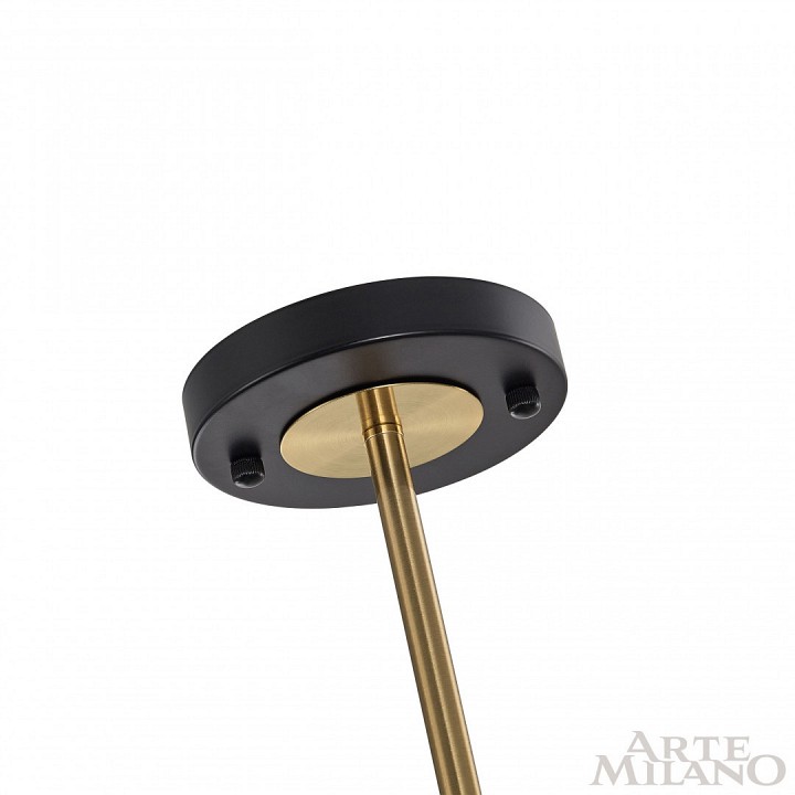 Люстра на штанге arte milano ferrara-71040 274802/10 bk/gd