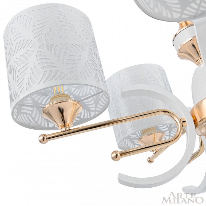 Подвесная люстра arte milano florentia-2097 302097/6 wh/gd