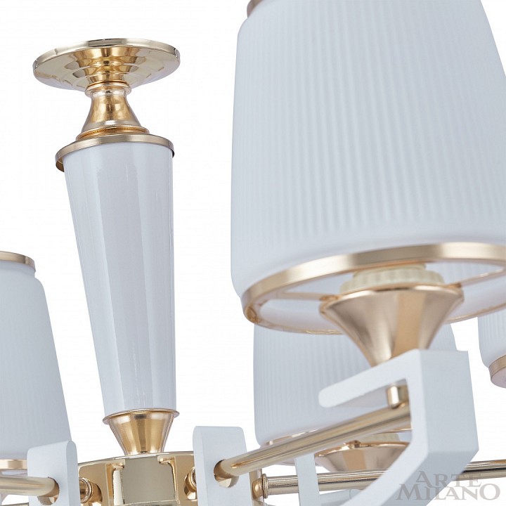 Подвесная люстра arte milano florentia-2457 302457/5 wh/gd