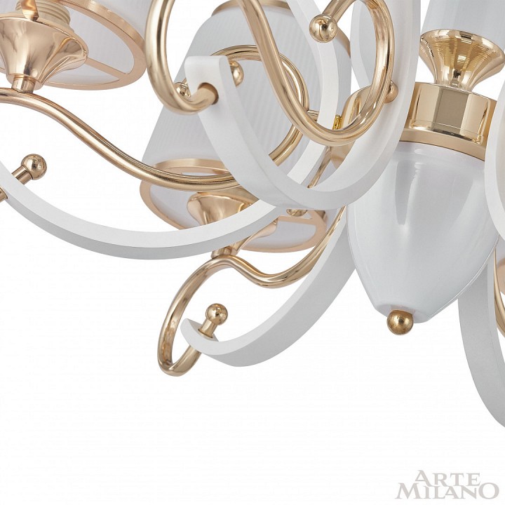 Подвесная люстра arte milano florentia-3857 303857/6 wh/gd