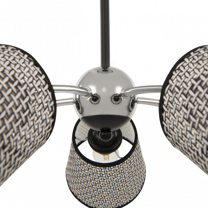 Люстра на штанге arte milano napoli-320007 320007/5 cr.bk