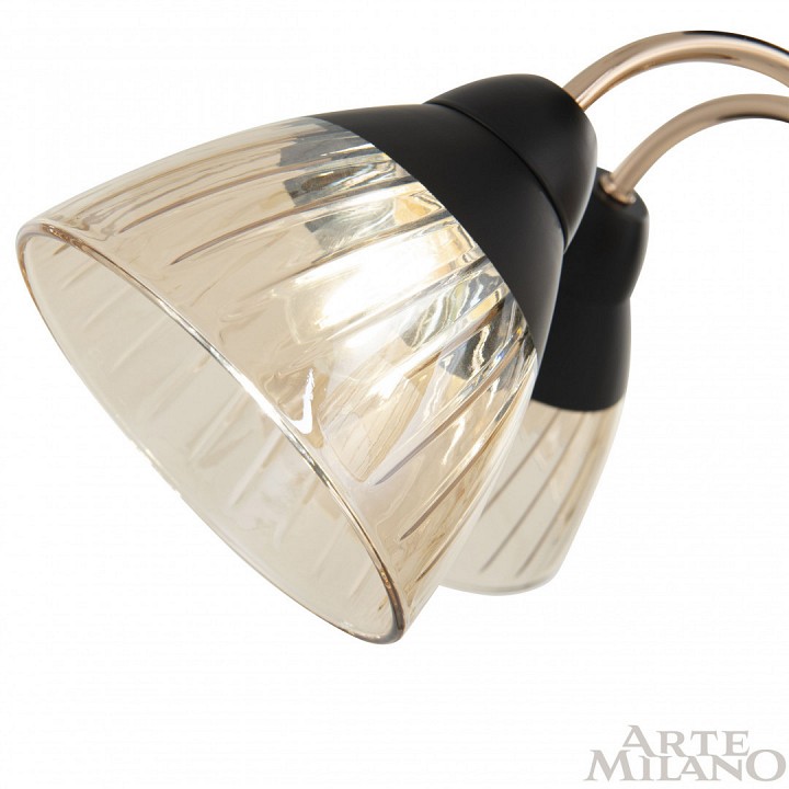 Люстра на штанге arte milano napoli-320119 320119/3 fg+bk