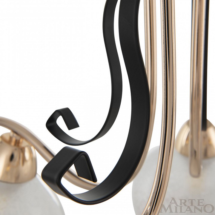 Потолочная люстра arte milano amalfi-323306 323306/5 fg+bk