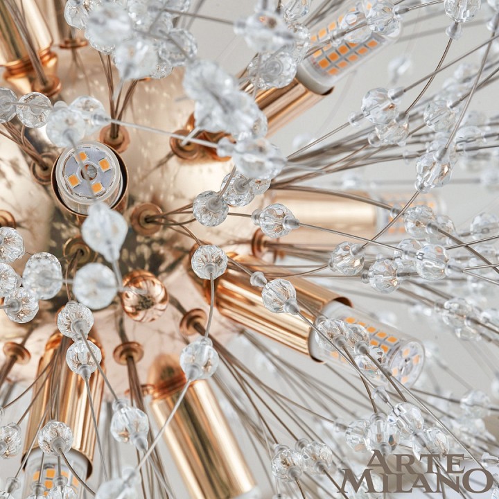 Подвесная люстра arte milano am-74398 74398.d500.h550.g9.12 g