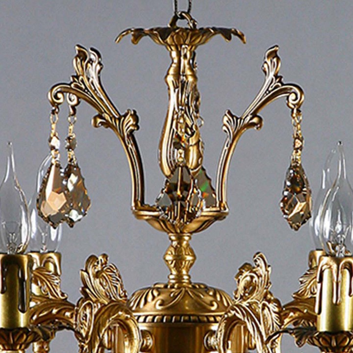 Подвесная люстра ambiente by brizzi granada 2118/6 ab honey leaf