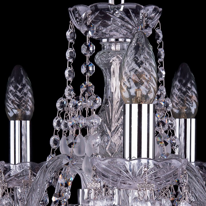 Подвесная люстра bohemia ivele crystal 1410 1410/5/141/ni/v0300