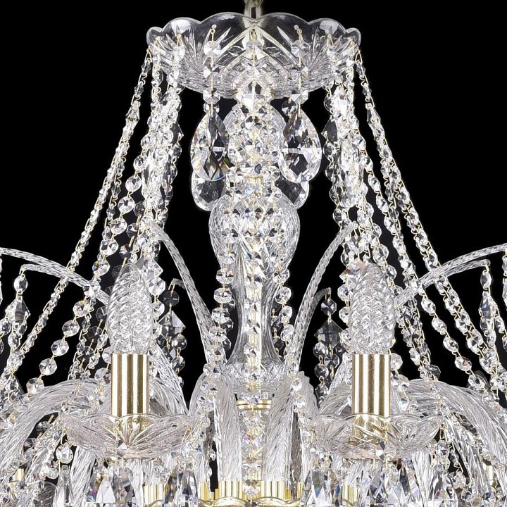 Подвесная люстра bohemia ivele crystal 1411 1411/16/360/g