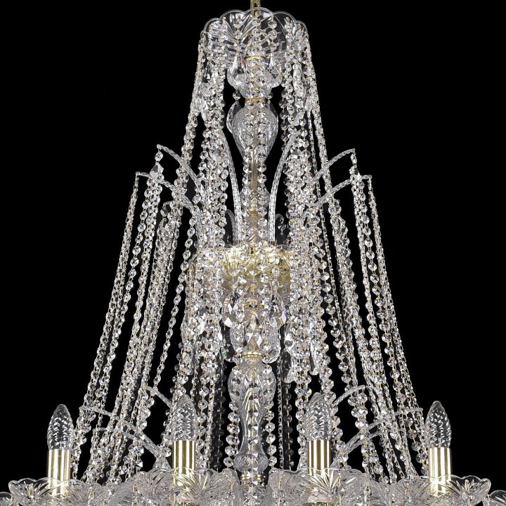Подвесная люстра bohemia ivele crystal 1411 1411/20/400/xl-120/g