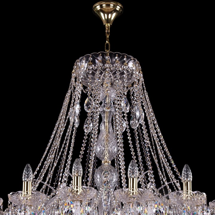 Подвесная люстра bohemia ivele crystal 1411 1411/24/530/g