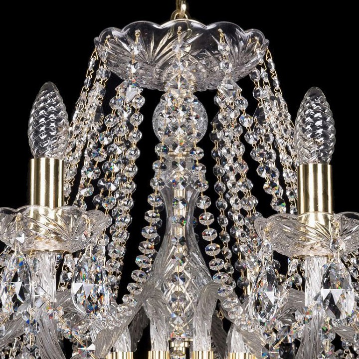 Подвесная люстра bohemia ivele crystal 1413 1413/12/360/g