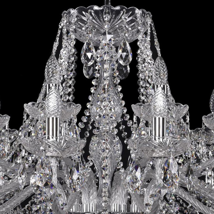 Подвесная люстра bohemia ivele crystal 1413 1413/16+8/400/ni
