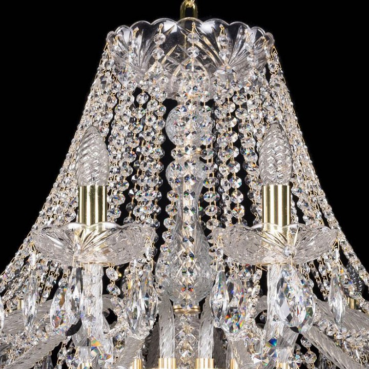 Подвесная люстра bohemia ivele crystal 1413 1413/18/400/g