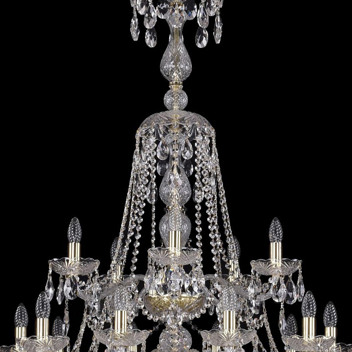 Подвесная люстра bohemia ivele crystal 1413 1413/20+10+5/400/xl-158/3d/g