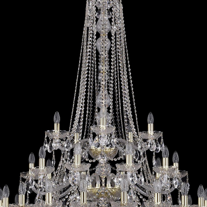 Подвесная люстра bohemia ivele crystal 1413 1413/20+10+5/400/h-158/3d/g