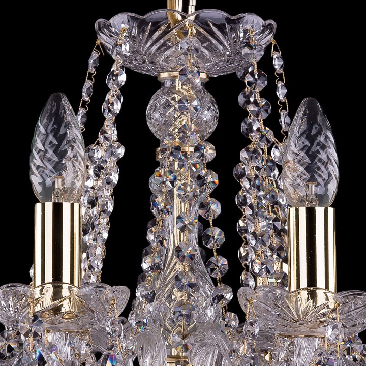 Подвесная люстра bohemia ivele crystal 1413 1413/8/165/g