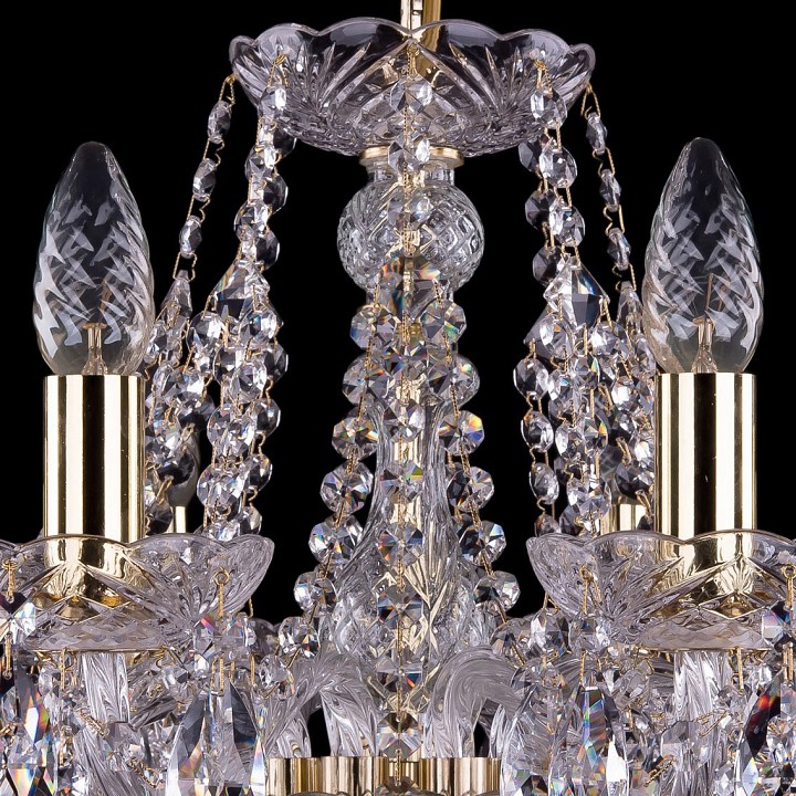 Подвесная люстра bohemia ivele crystal 1413 1413/8/200/g
