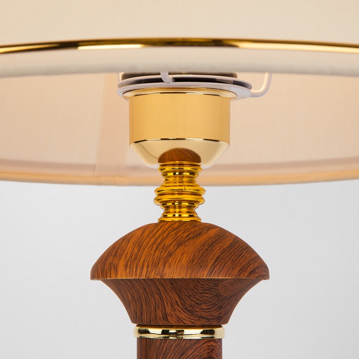 Настольная лампа декоративная eurosvet lorenzo 60019/1 орех