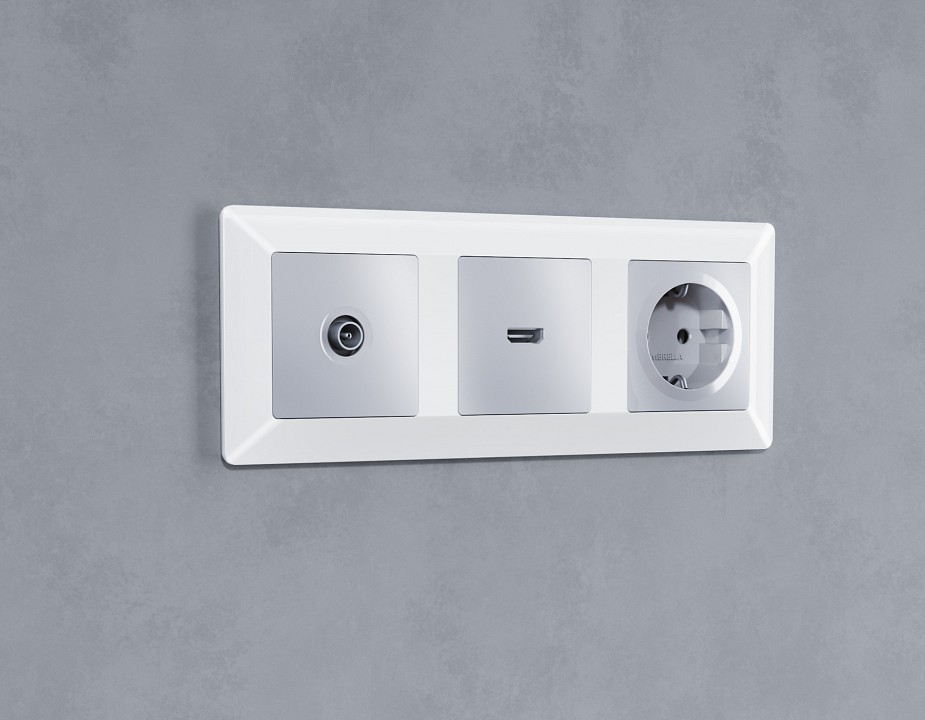 Рамка на 3 поста ambrella volt line af110103