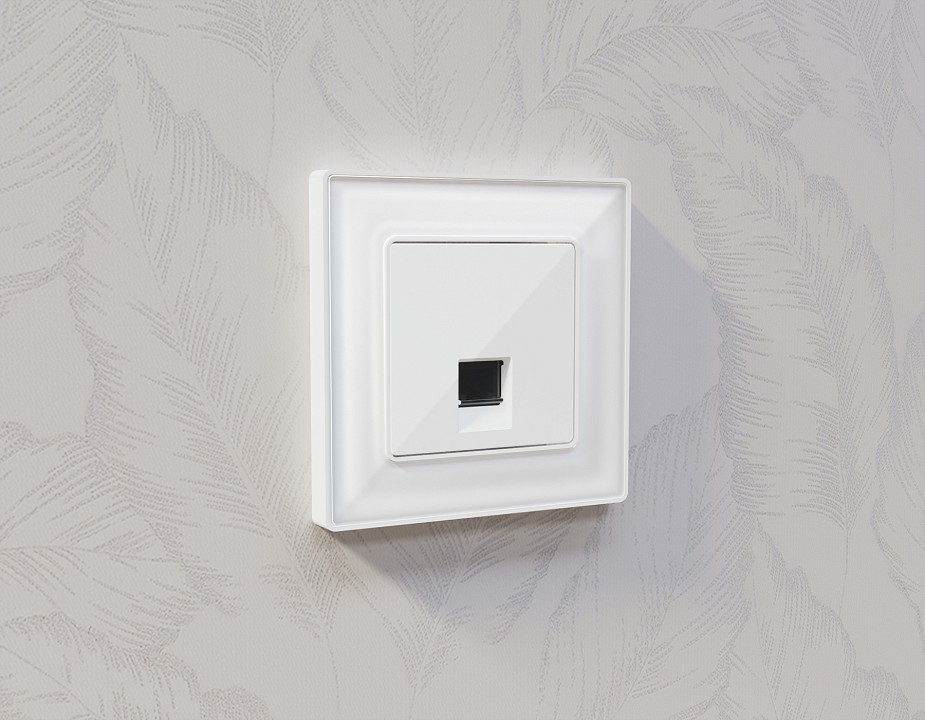Накладка для розетки rj-11 или rj-45 ambrella volt quant ap1120