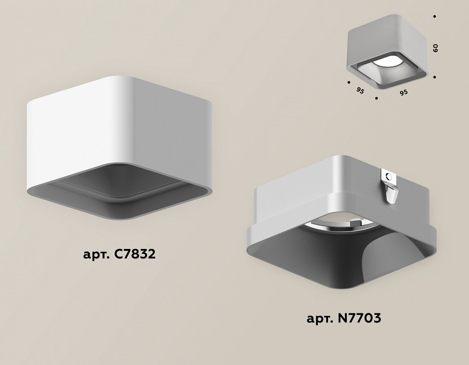 Накладной светильник ambrella light xs xs7832003