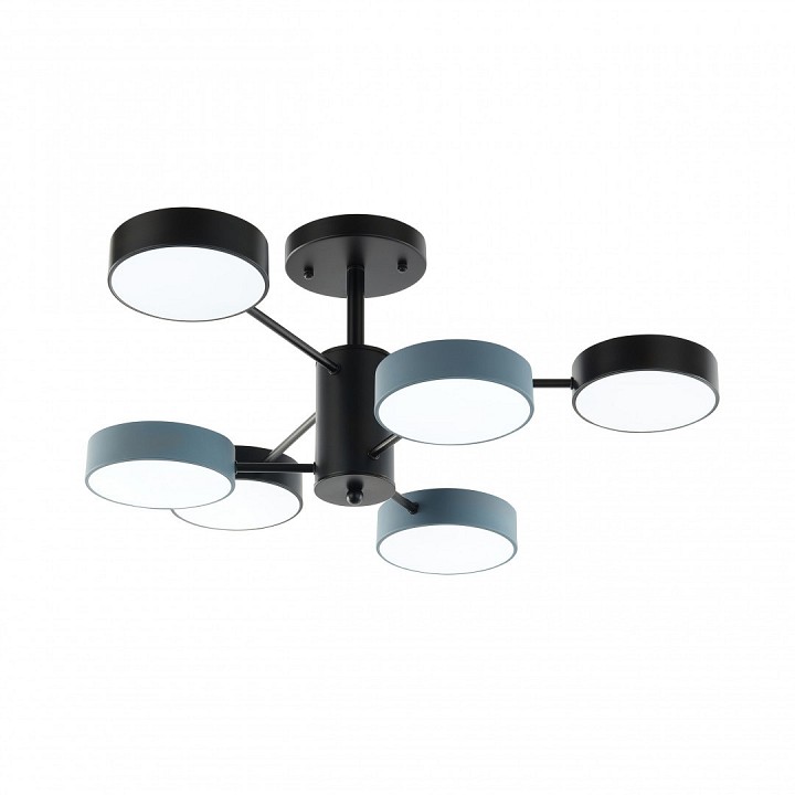 Люстра на штанге arte milano ferrara 250906/6b bk/gr
