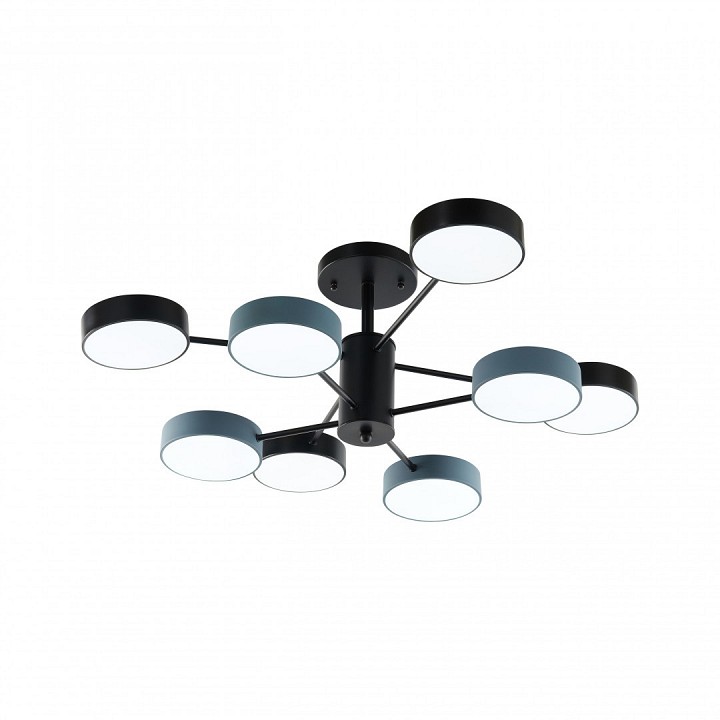 Люстра на штанге arte milano ferrara 250906/8b bk/gr