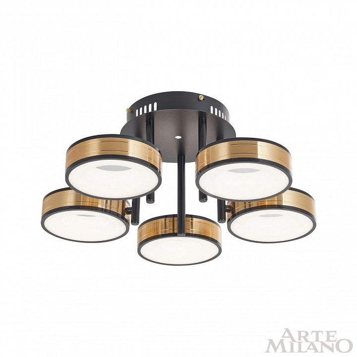 Потолочная люстра arte milano ferrara-71040 271040/5r bk/gd