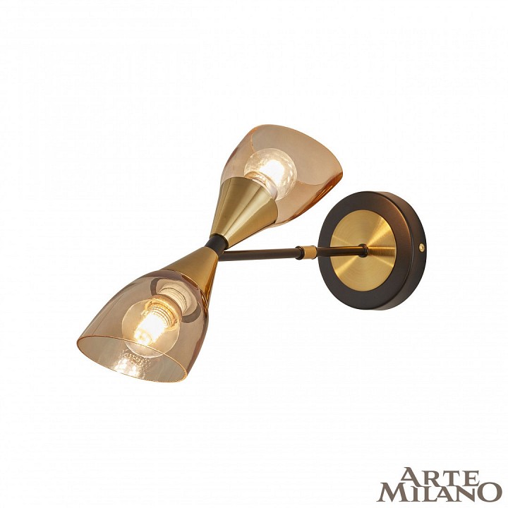 Бра arte milano neapolis-76708 276708/2b bk/gd