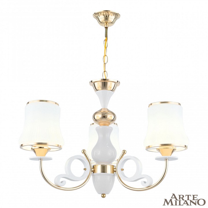 Подвесная люстра arte milano florentia-1097 301097/3 wh/gd