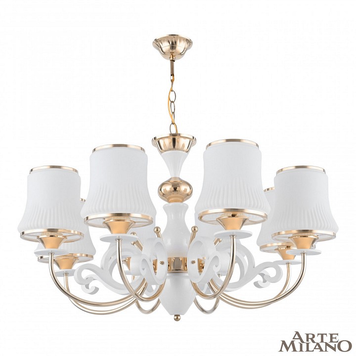 Подвесная люстра arte milano florentia-1097 301097/8 wh/gd