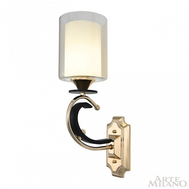Бра arte milano florentia-2237 302237/1w bk/gd