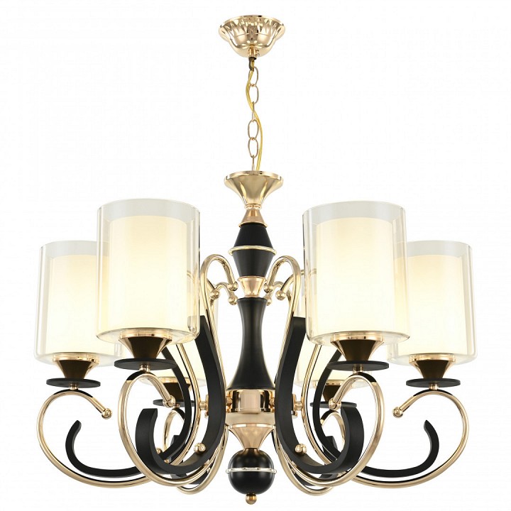 Подвесная люстра arte milano florentia-2237 302237/6 bk/gd