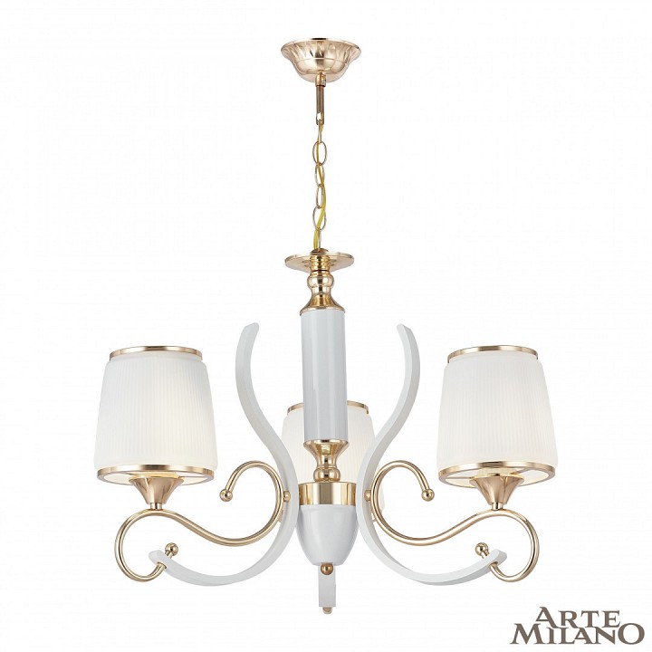 Подвесная люстра arte milano florentia-3857 303857/3 wh/gd
