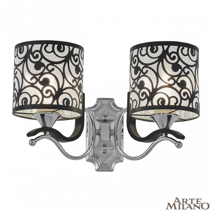 Бра arte milano florentia-4957 304957/2w bk/ni