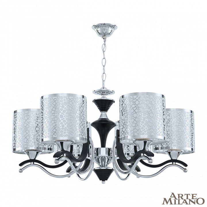 Подвесная люстра arte milano florentia-6787 306787/6 bk/ni