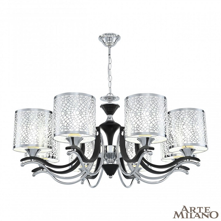 Подвесная люстра arte milano florentia-6787 306787/8 bk/ni