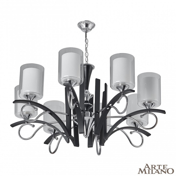 Подвесная люстра arte milano florentia-9167 309167/8 bk/ni