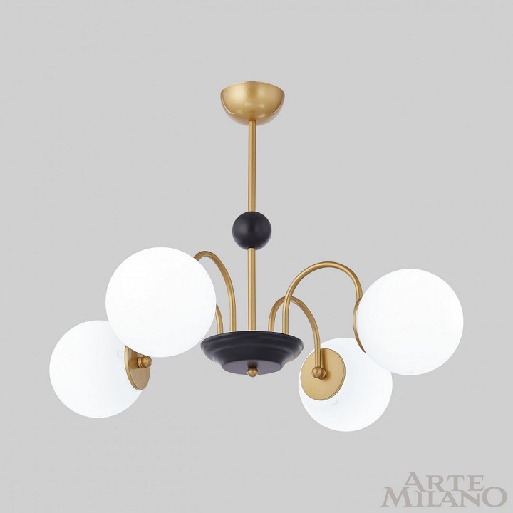 Люстра на штанге arte milano am-napoli 312066/d700/4 bs/bk