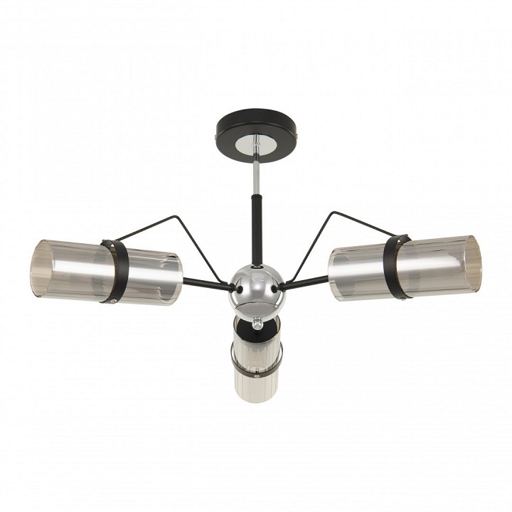 Люстра на штанге arte milano napoli-320207 320207/3 bk.cr