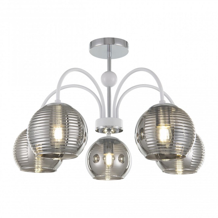 Люстра на штанге arte milano napoli-320719 320719/5 cr+wh