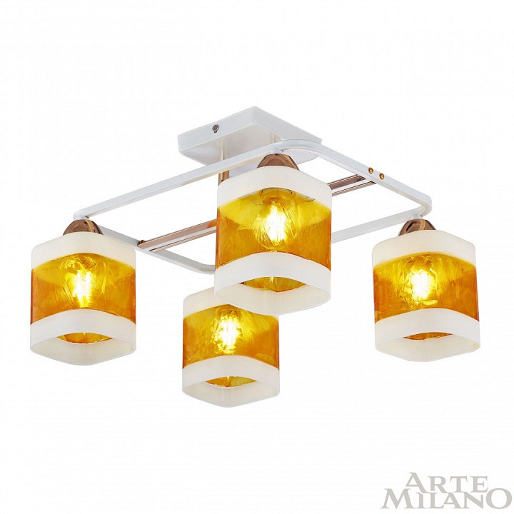 Потолочная люстра arte milano amalfi-322008 322008/4 wh+fg
