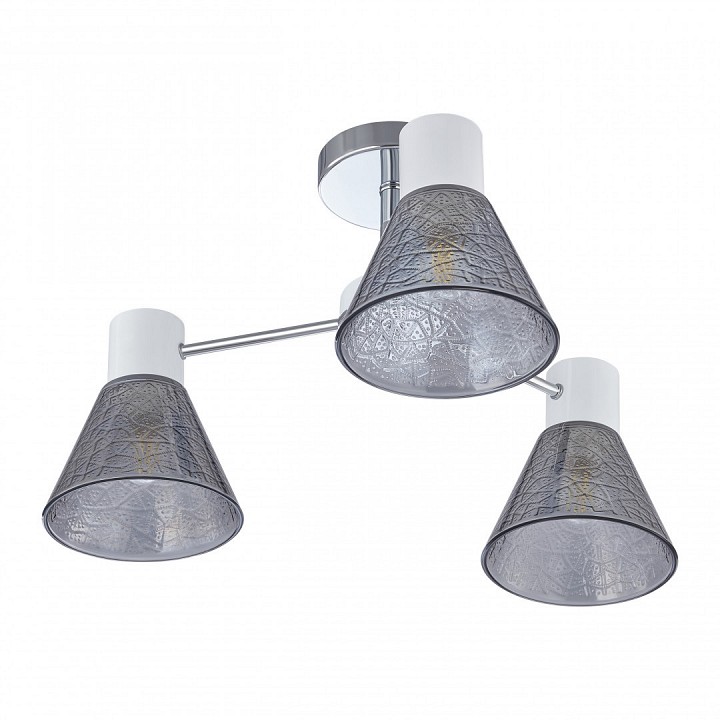 Люстра на штанге arte milano napoli-322408 322408/3 cr+wh