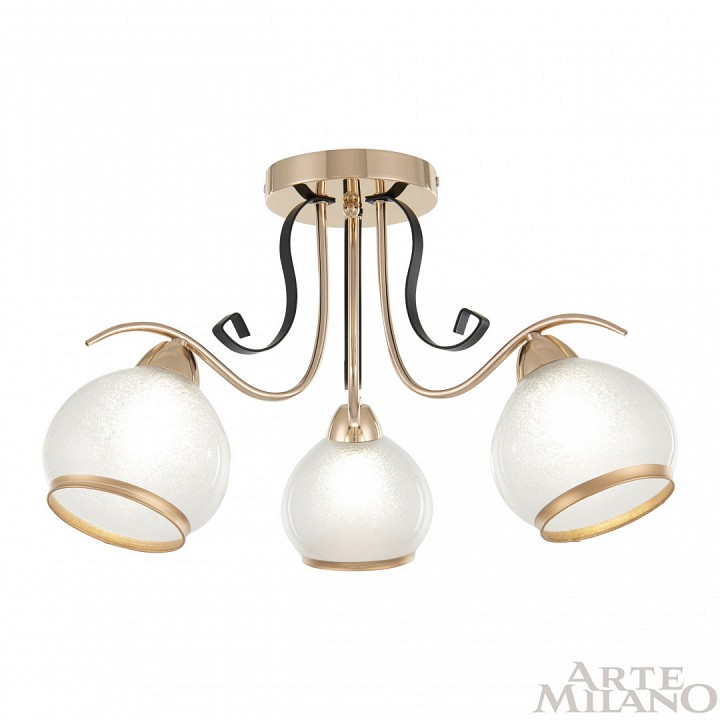 Потолочная люстра arte milano amalfi-323306 323306/3 fg+bk