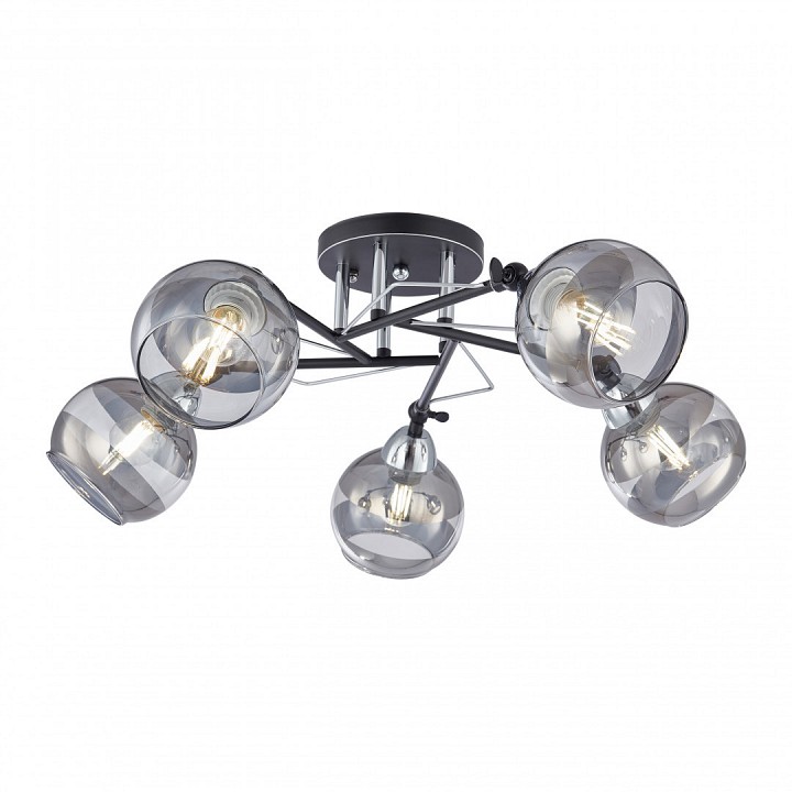 Потолочная люстра arte milano amalfi-323685 323685/5b bk+cr